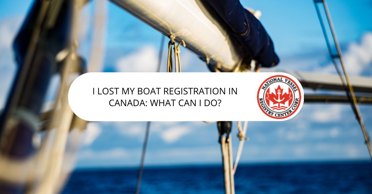 Lost My Boat Registration