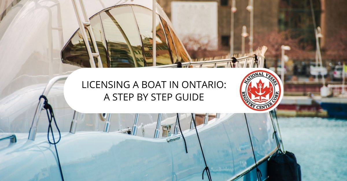 Licensing a boat in Ontario