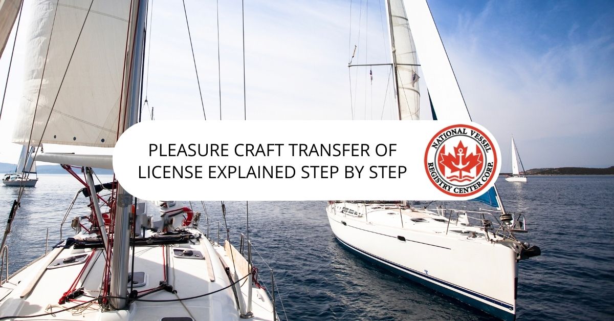 pleasure craft transfer of license