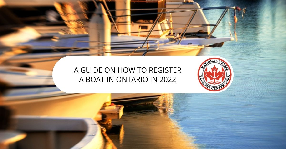 how to register a boat in ontario