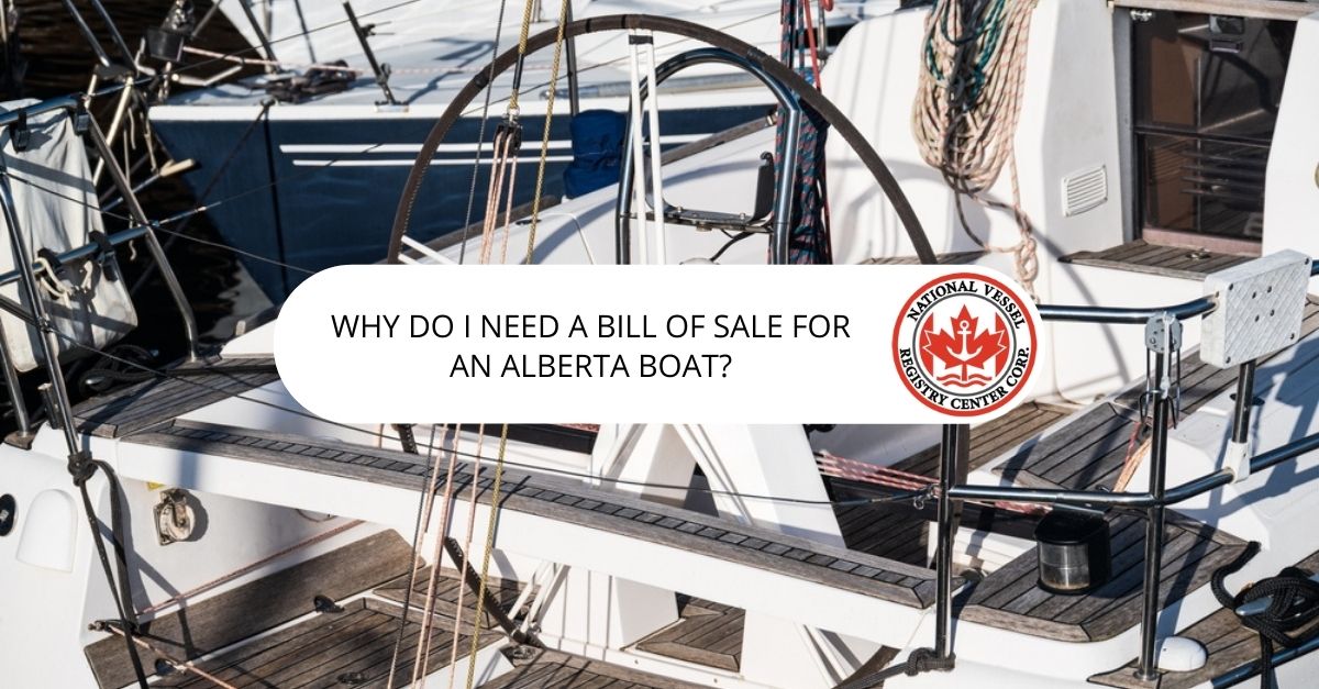 Bill of Sale Alberta Boat