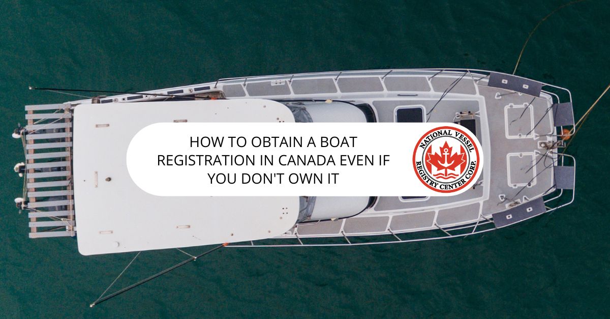 boat registration in Canada