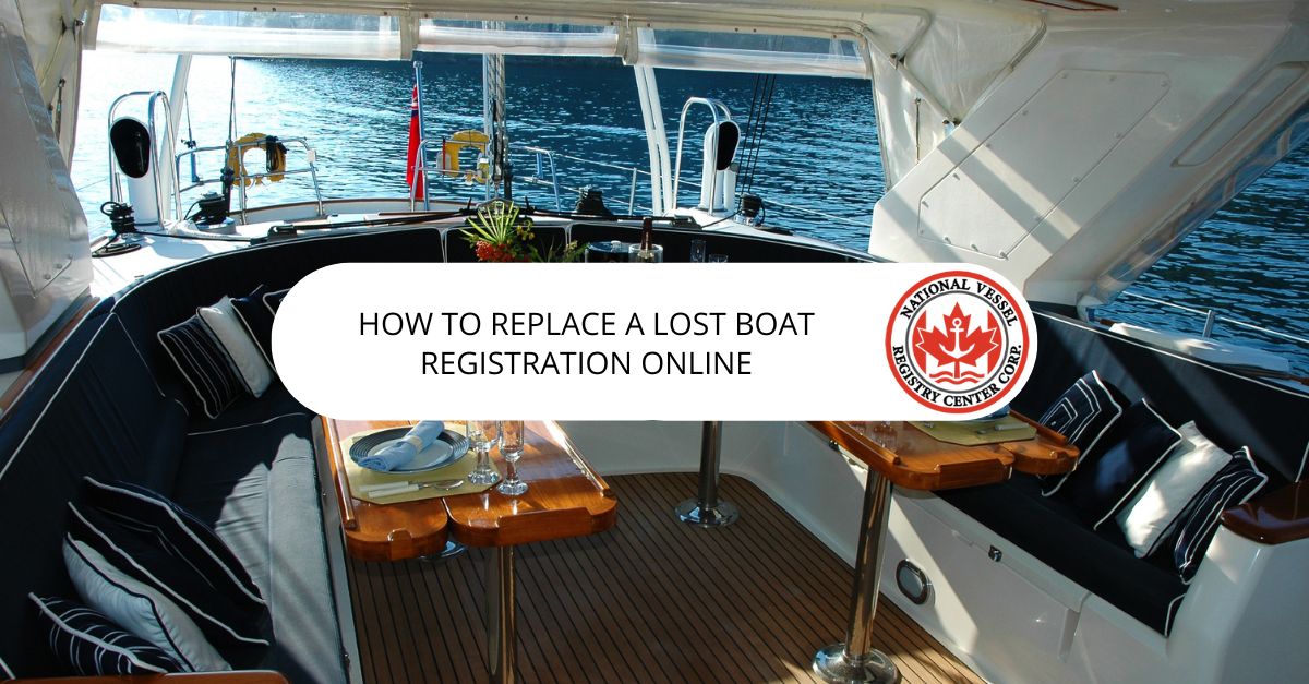 What is the procedure to Replace a Lost Boat Registration Online?