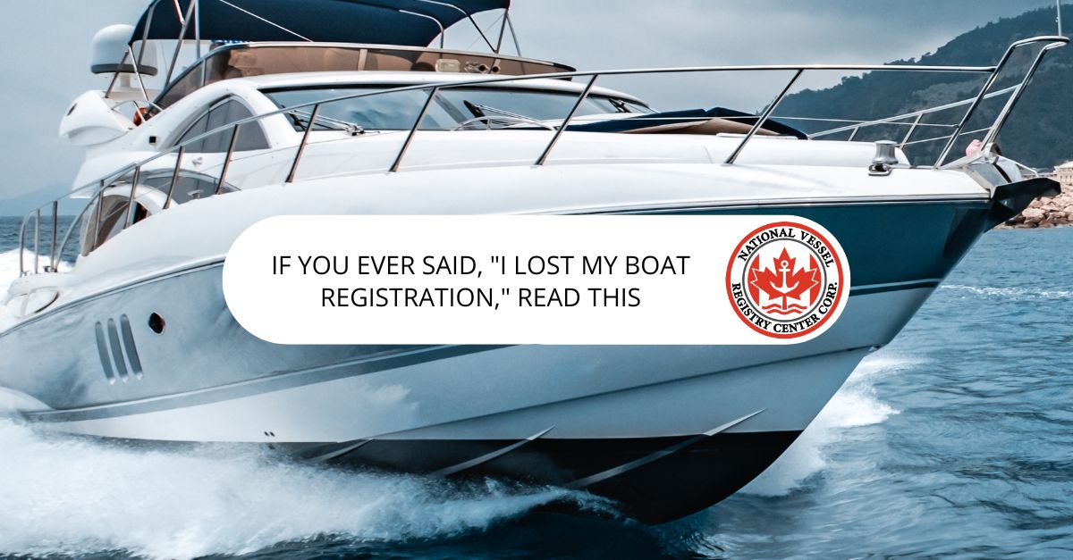 Lost my Boat Registration