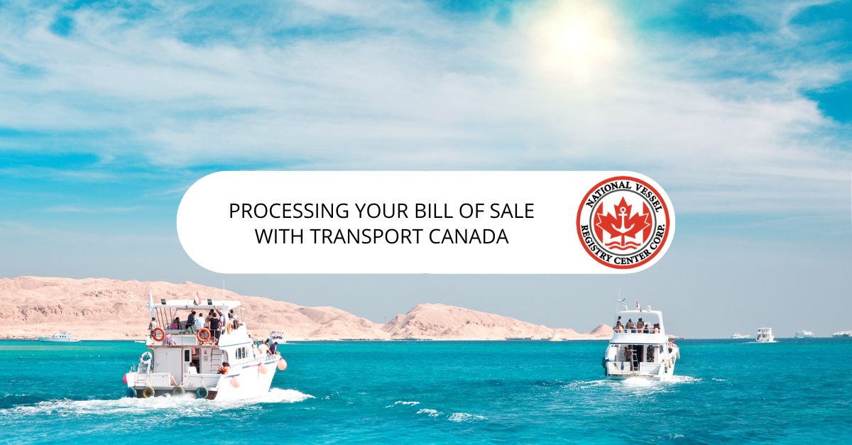 Transport Canada Bill of Sale