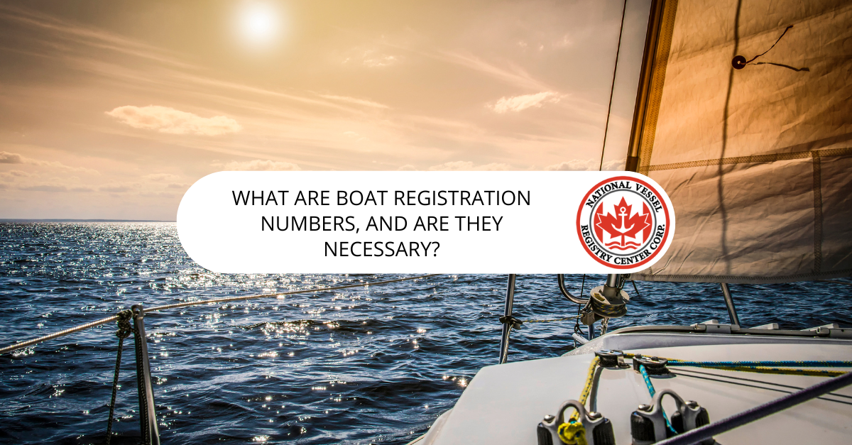 Boat Registration Numbers Why Is Boat Registration Numbers Necessary