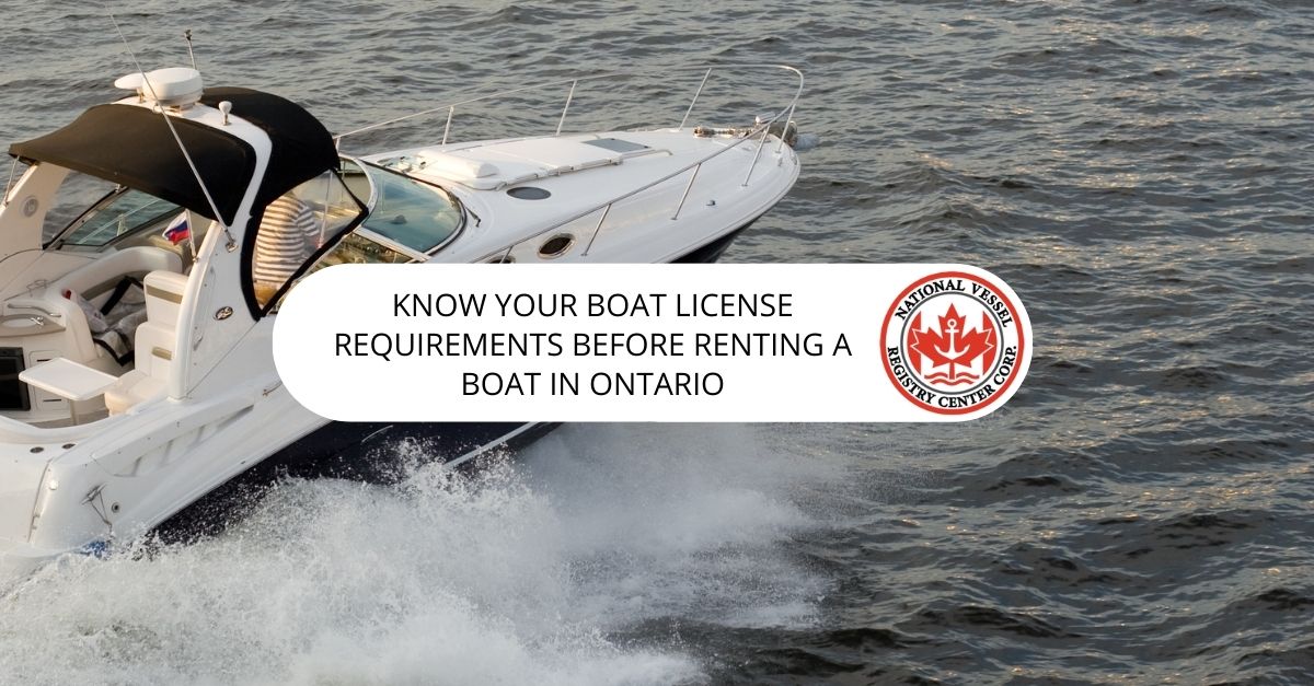 Ontario Boat License Archives National Vessel Registry Center