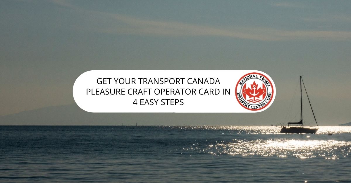 Transport Canada Pleasure Craft Operator Card