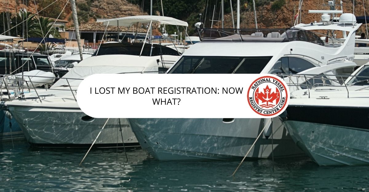 I Lost My Boat Registration