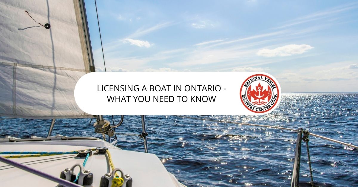 Licensing a Boat in Ontario