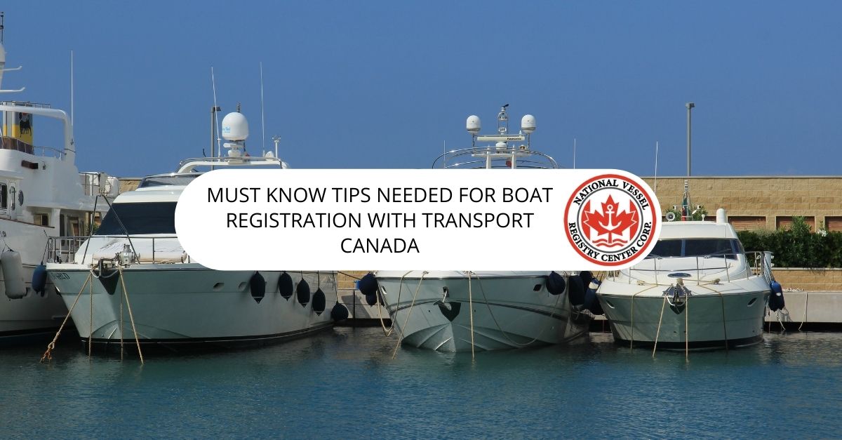 Transport Canada Boat Registration