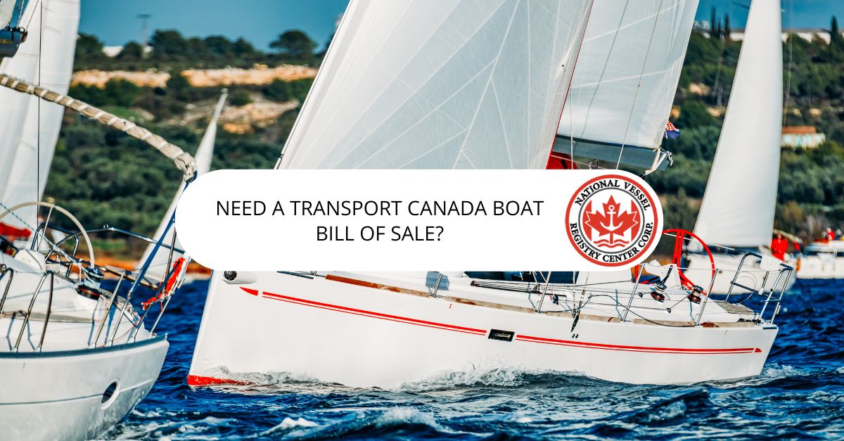 Transport Canada Boat Bill of Sale