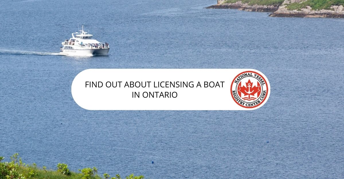 Licensing a Boat in Ontario