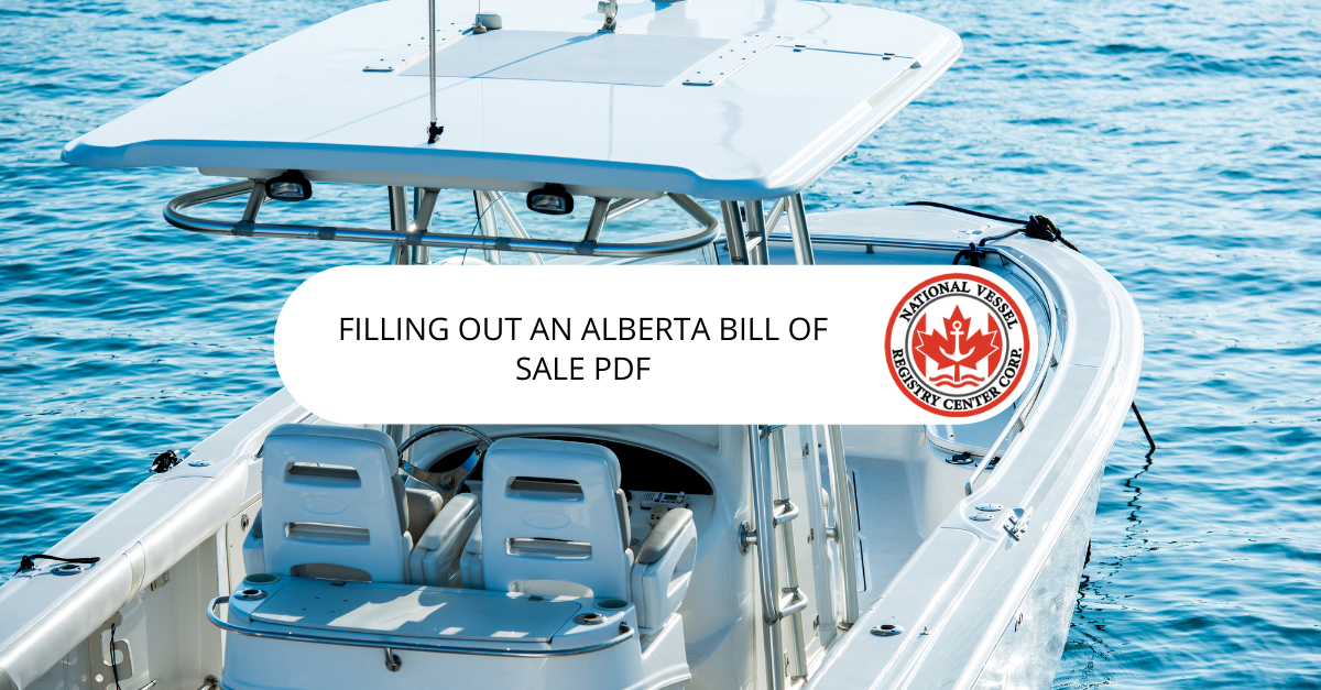 Filling Out an Alberta Bill of Sale PDF