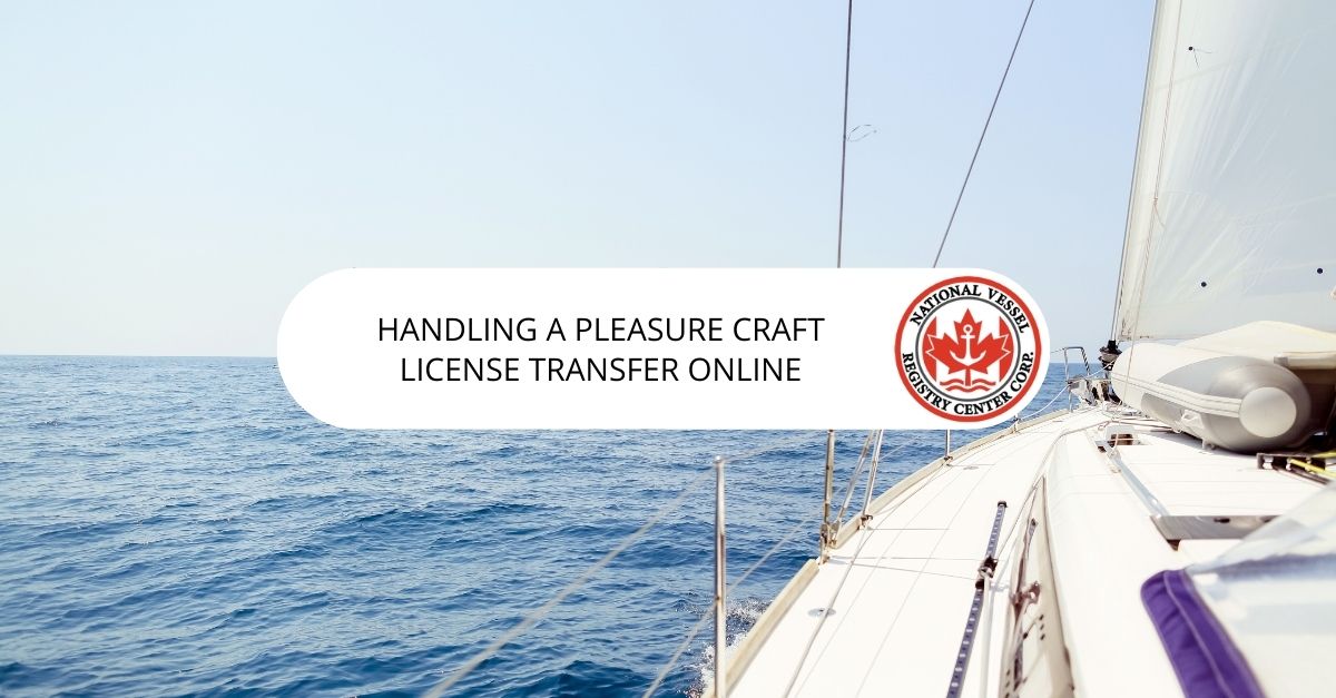 pleasure craft license transfer