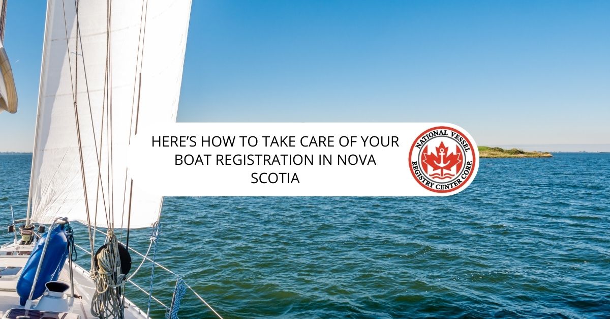 boat registration in Nova Scotia