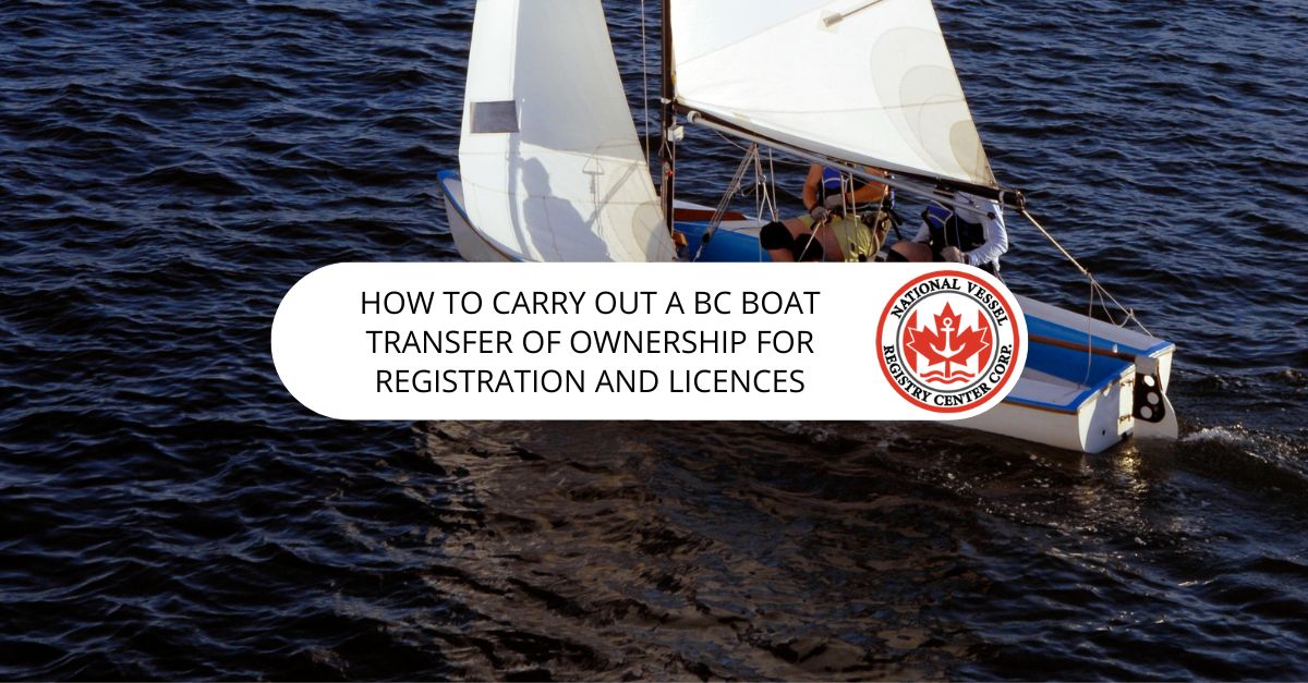 BC boat transfer of ownership