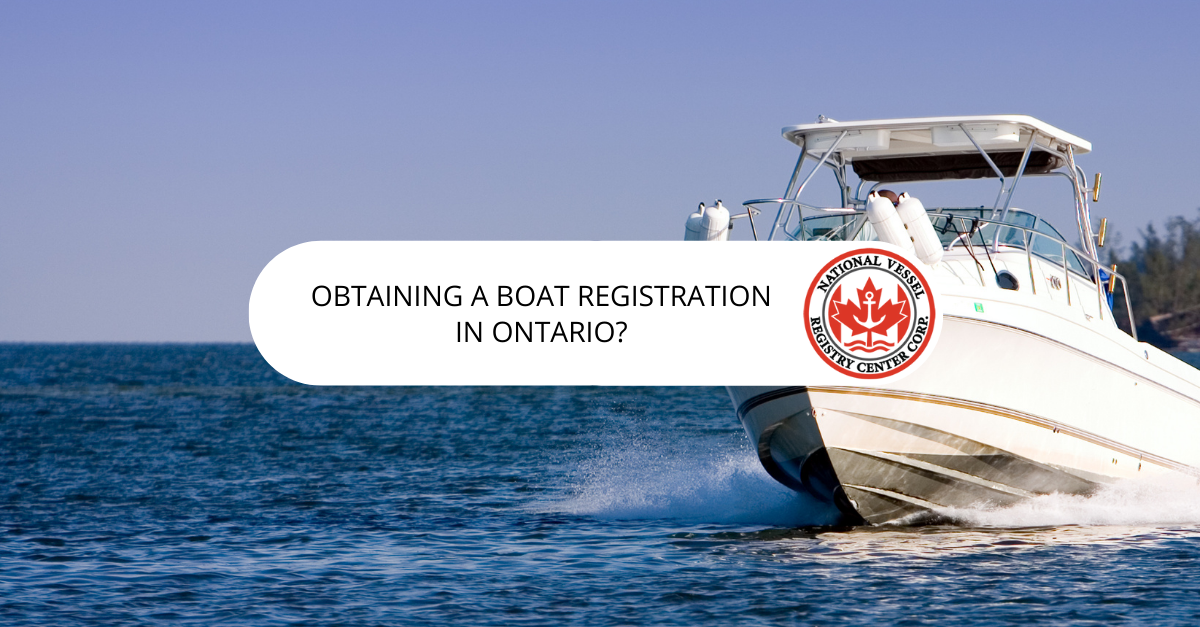 Boat Registration in Ontario