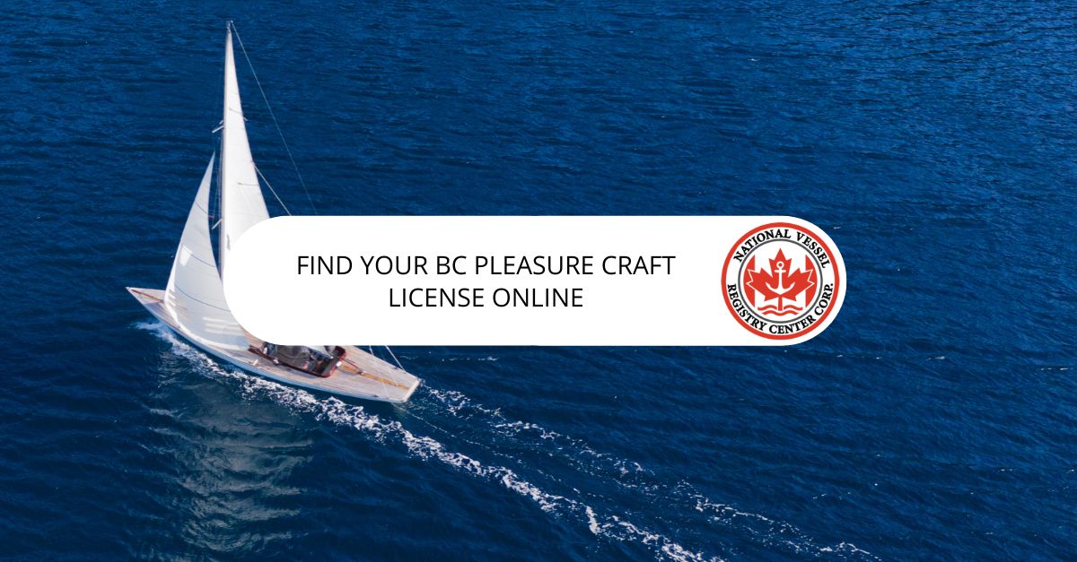 BC Pleasure Craft License