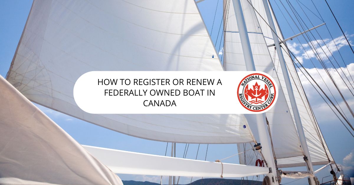 Federal Boat Registration Canada