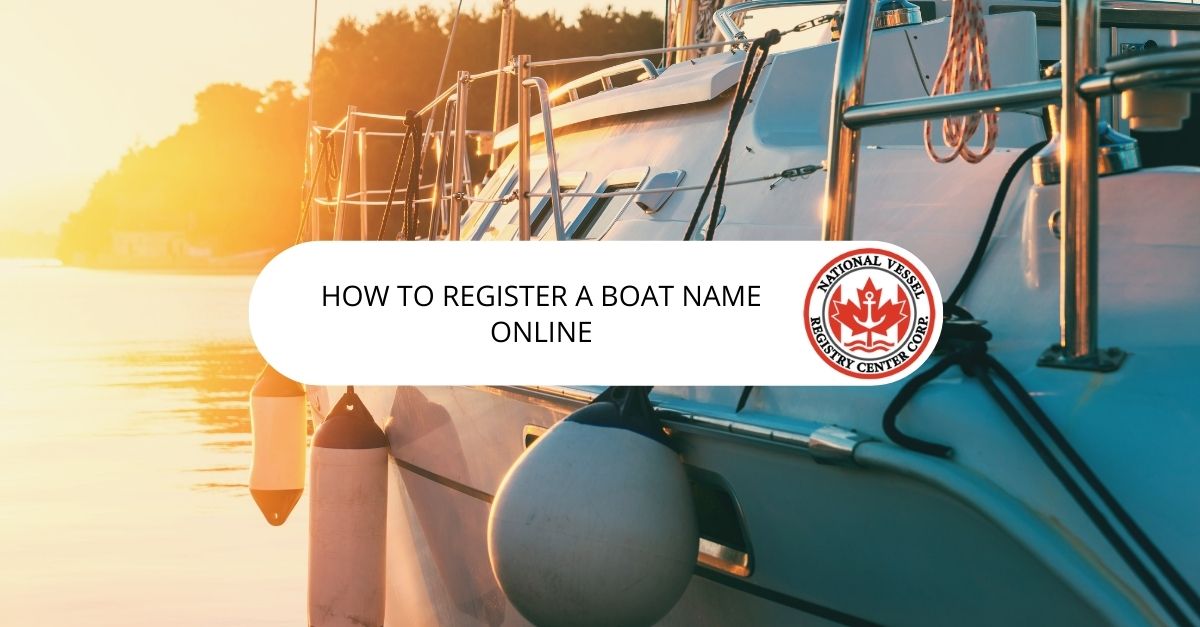 Register a Boat Name Online