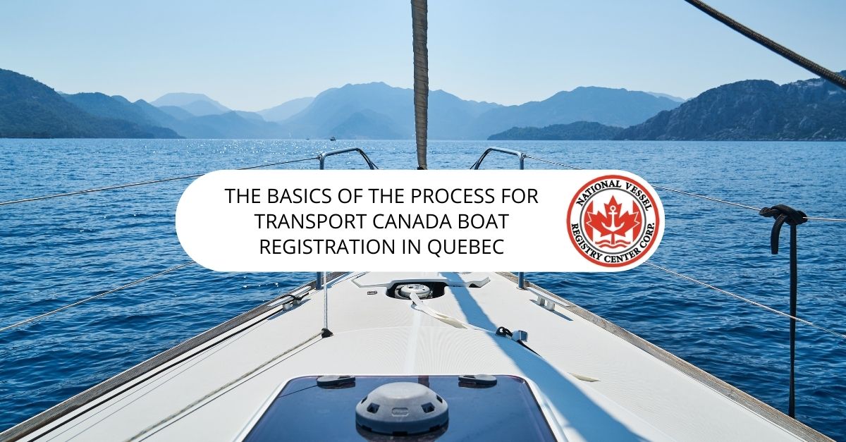 Boat Registration in Quebec