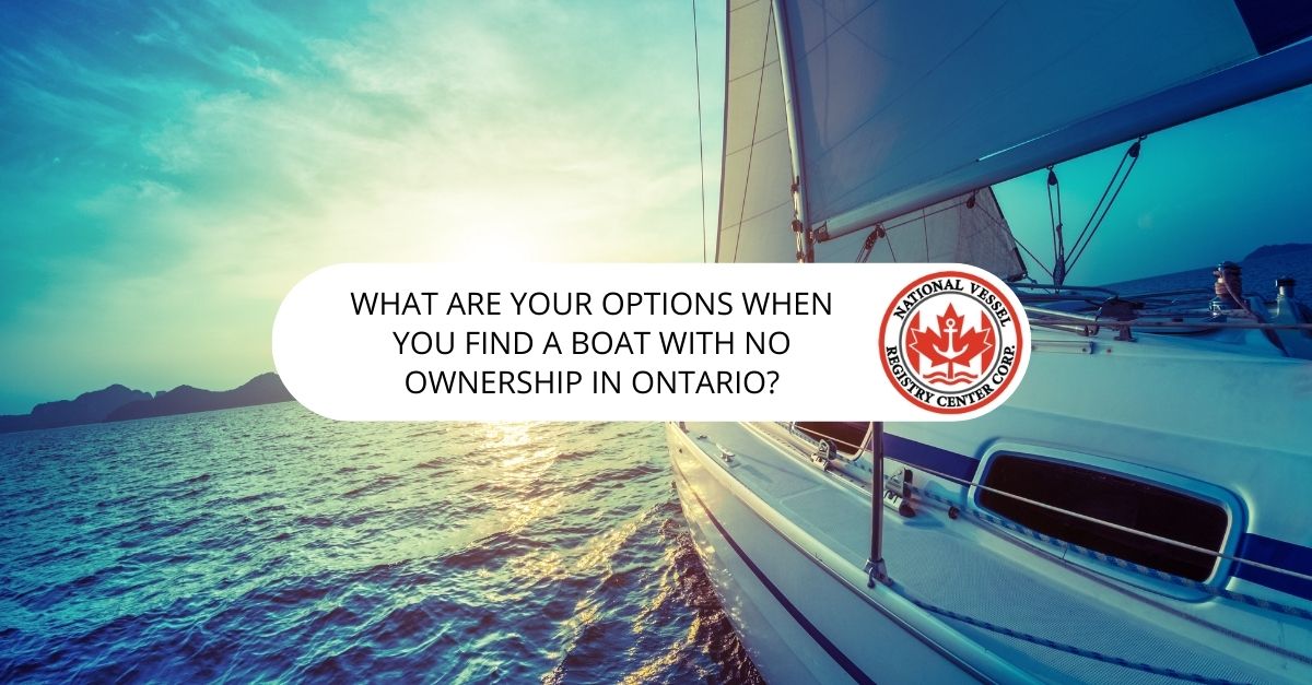Boat With No Ownership in Ontario