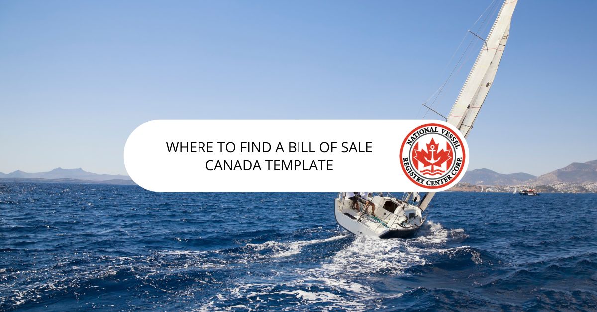 Bill of Sale Canada Template