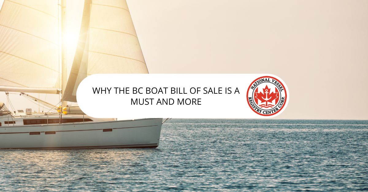 BC Boat Bill of Sale
