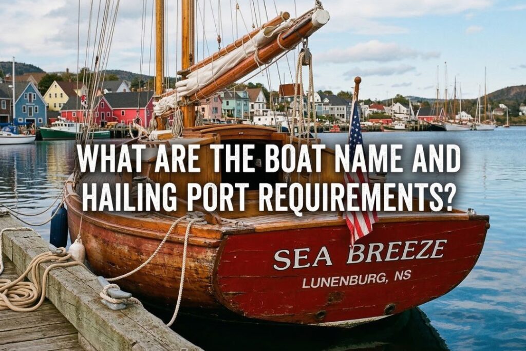 What Are the Boat Name and Hailing Port Requirements?