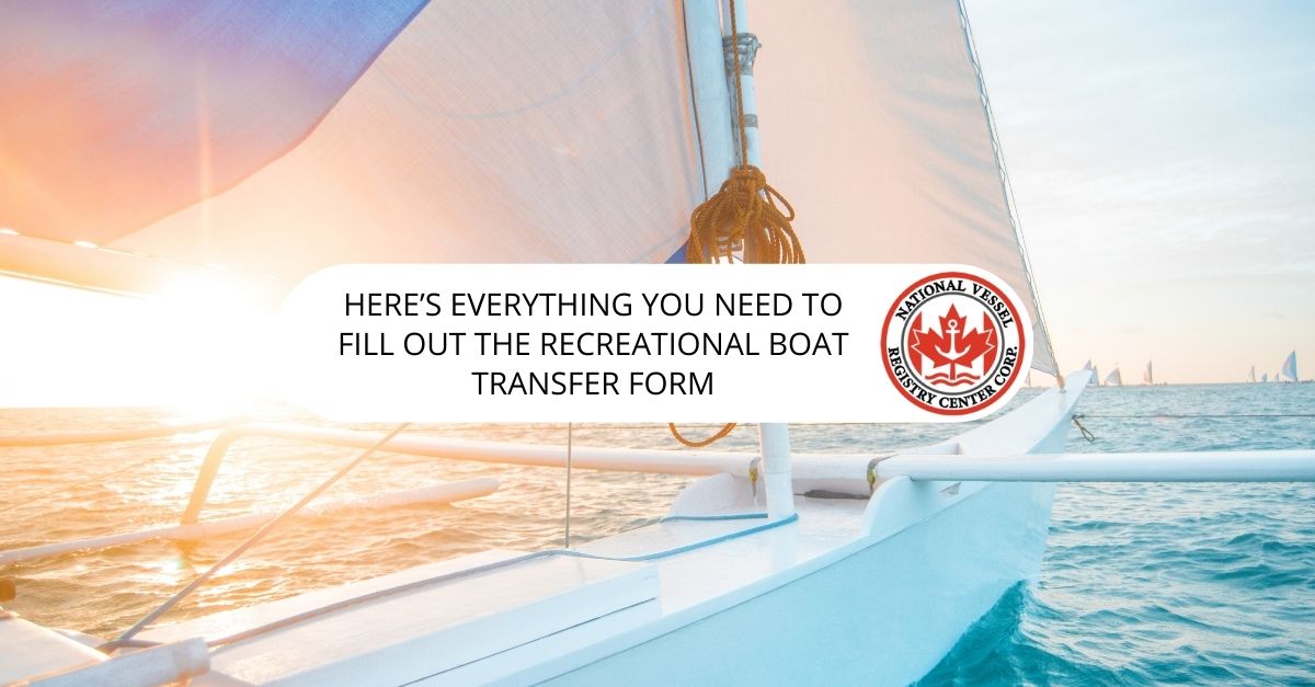 Recreational Boat Transfer Form