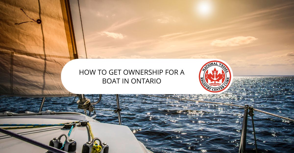 Ownership for a Boat in Ontario