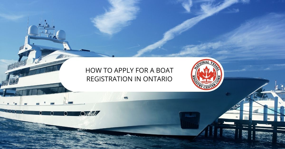 Boat Registration in Ontario