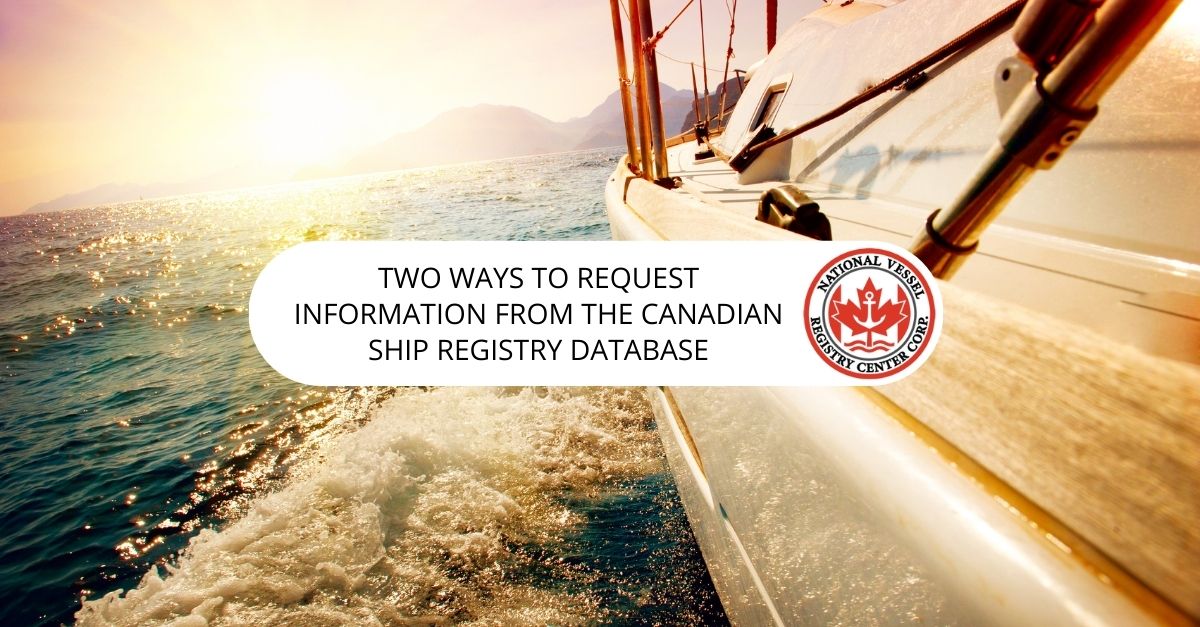 Canadian Ship Registry Database