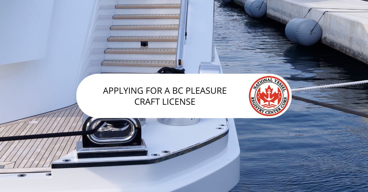 BC Pleasure Craft License