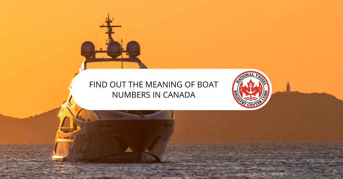 Boat Numbers in Canada