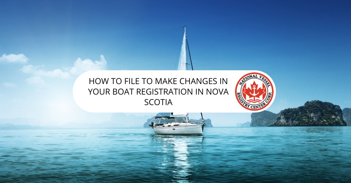 Boat Registration in Nova Scotia