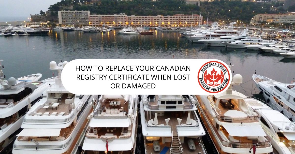 Canadian Registry Certificate