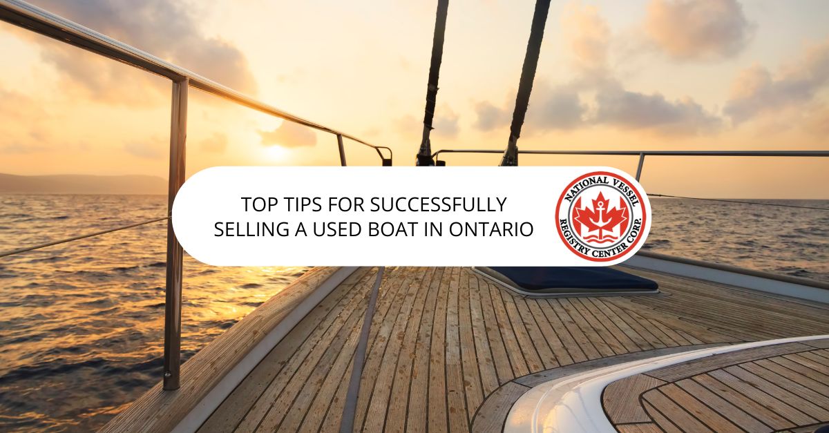 Selling a Used Boat in Ontario