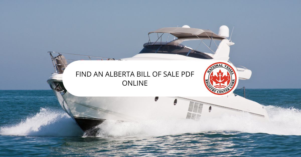 Alberta Bill of Sale PDF