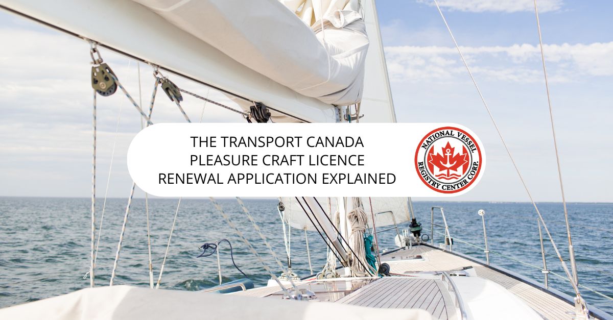 Transport Canada pleasure craft licence renewal