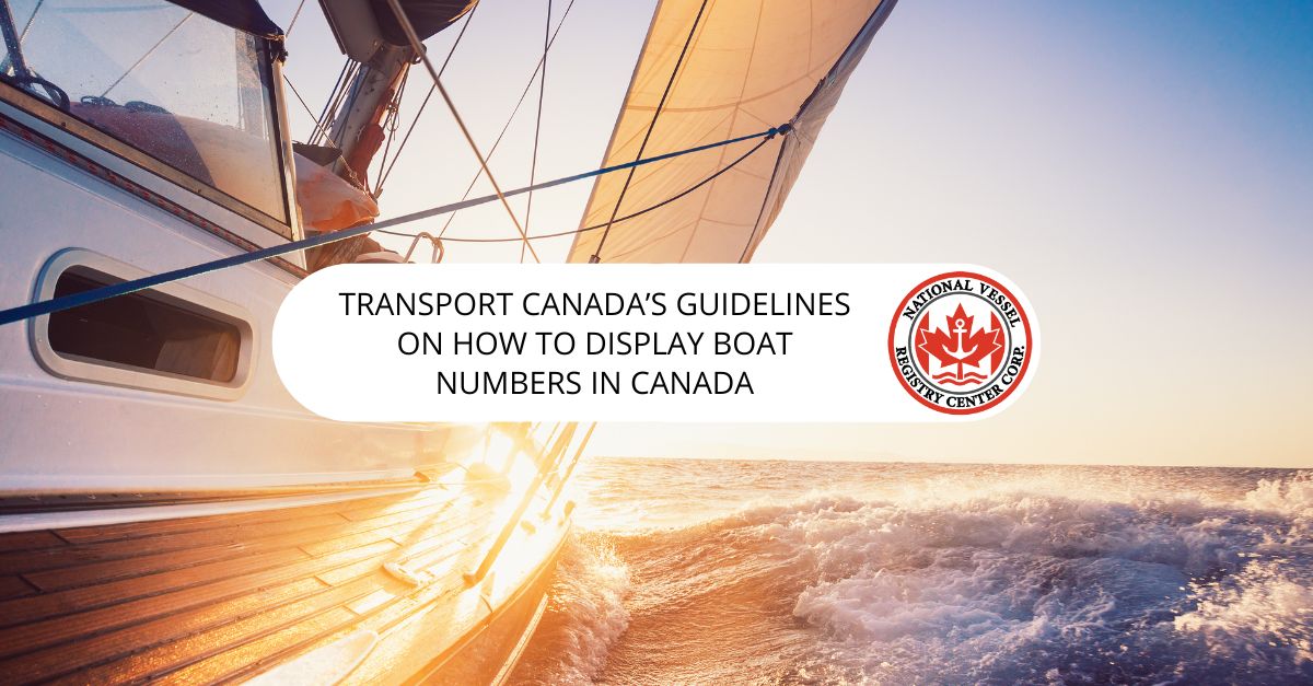 boat numbers in Canada