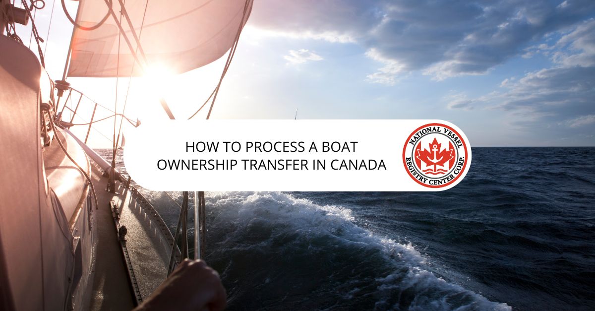 Boat ownership transfer in Canada