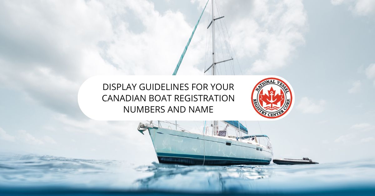 Canadian boat registration numbers