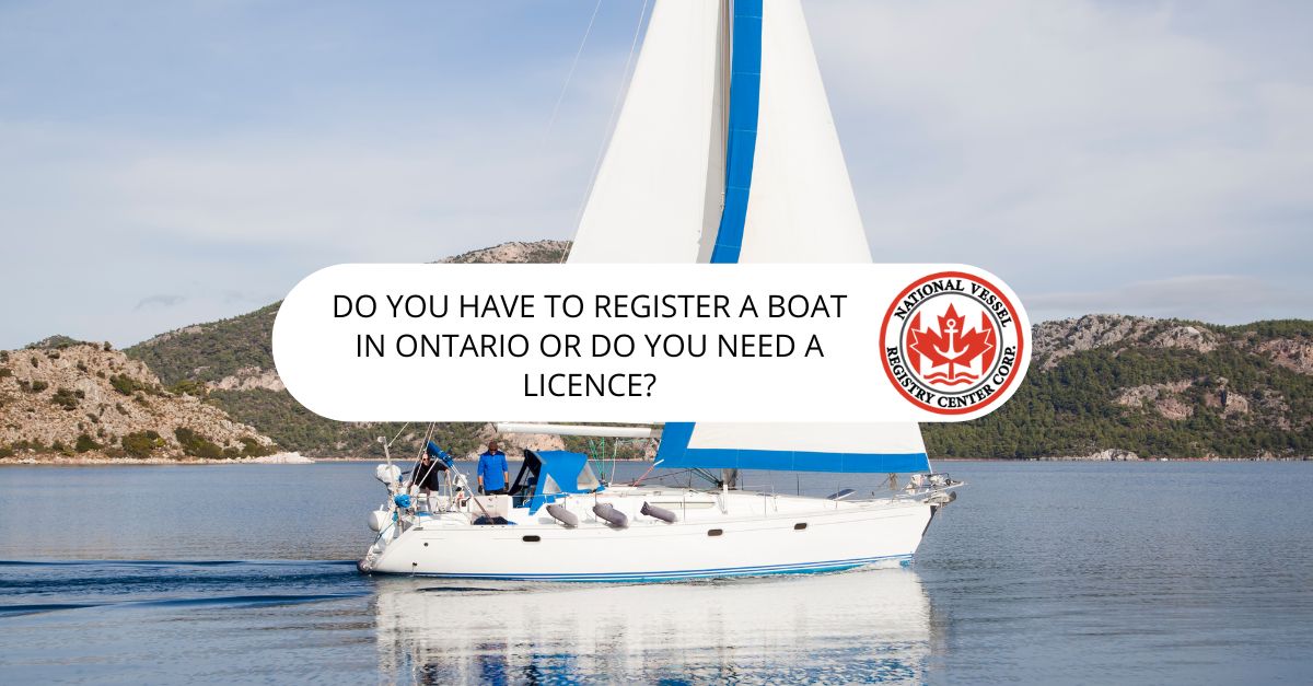 Do you have to register a boat in Ontario