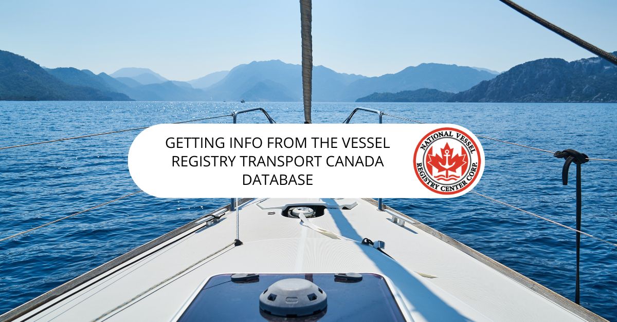 Vessel Registry Transport Canada