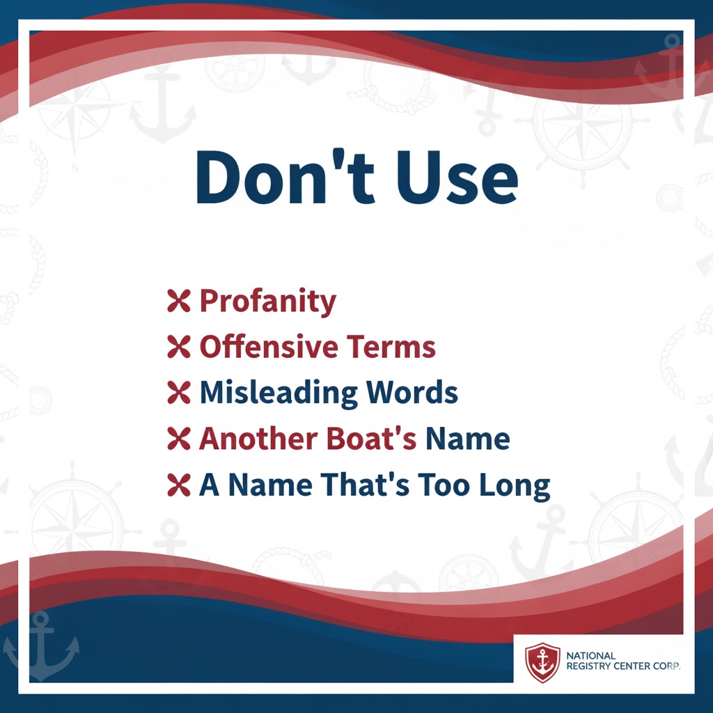 How to Change the Name of a Boat