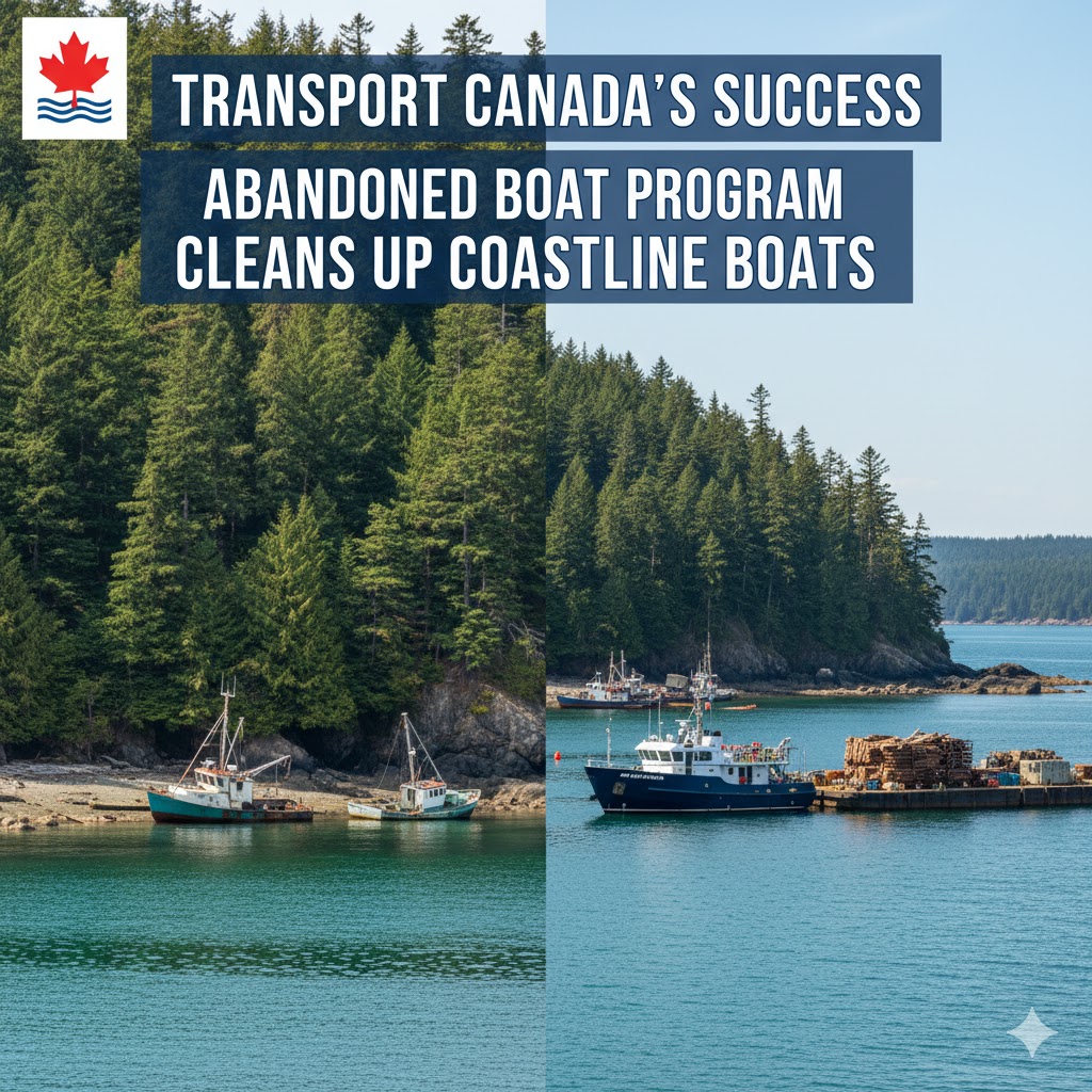Transport Canada’s Success: Abandoned Boat Program Cleans Up Coastline Boats