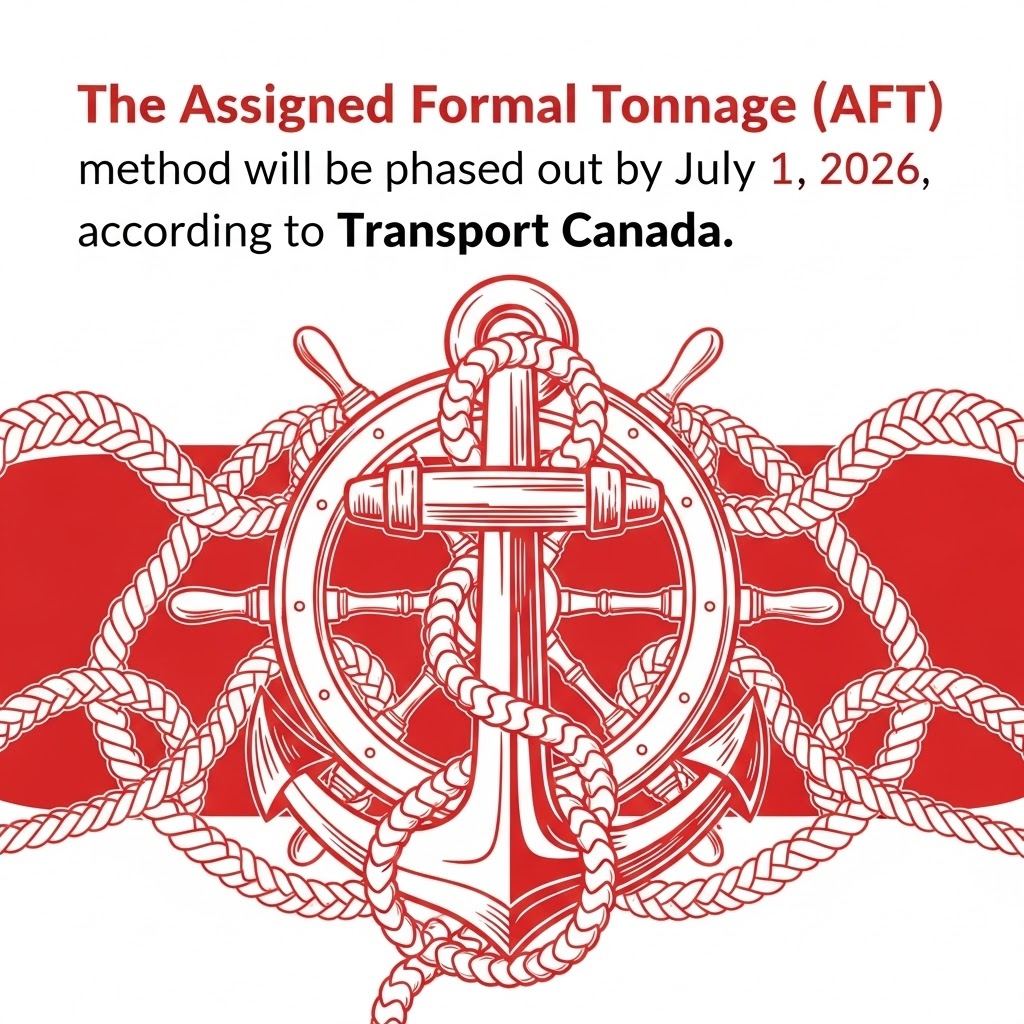 Transport Canada: The Assigned Formal Tonnage (AFT) method will be phased out by July 1, 2026