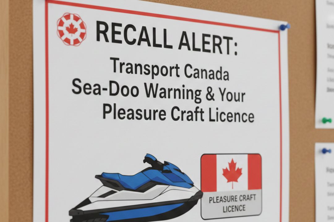 Recall Alert: Transport Canada Sea-Doo Warning & Your Pleasure Craft Licence